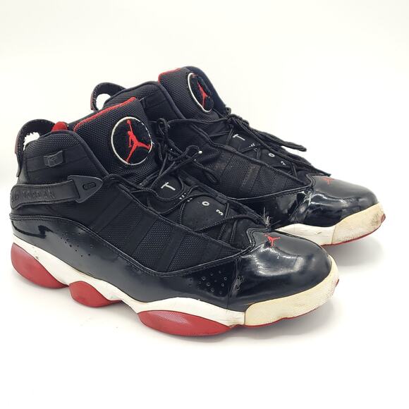 Nike Jordan 6 Rings Bred 2013 322992-071 black white red Men\'s size 9.5 main image 4